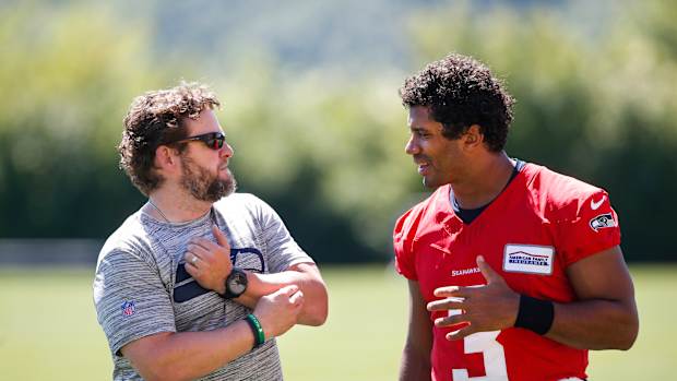John Schneider and Russell Wilson